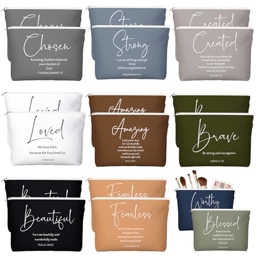 Huhumy 20 Pcs Christian Gifts for Women Bulk, Neutral, Bible Words