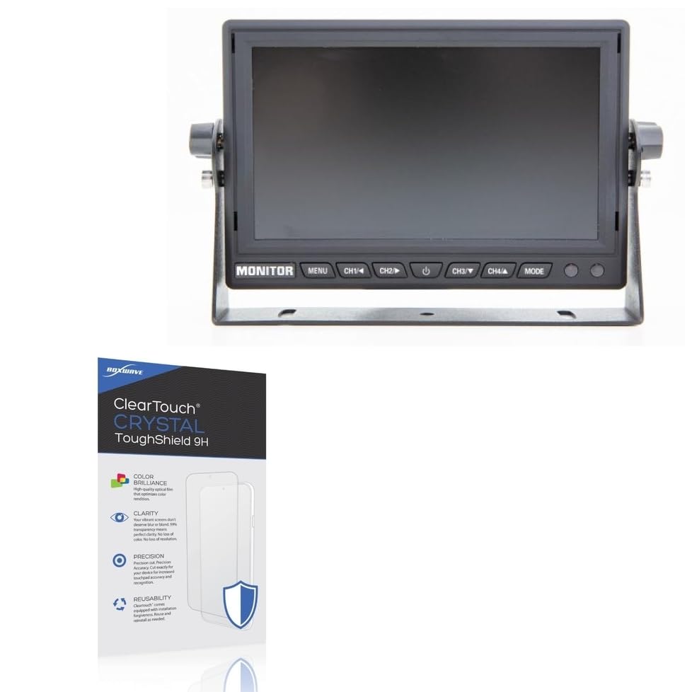 BoxWave Screen Protector Compatible With Echomaster PMON-7044-AHD - ClearTouch Crystal ToughShield 9H (2-Pack), Clear 9H Tough Flexible Film Screen Protector