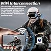 VSYSTO Helmet Camera, WiFi HD 1080P 150° Wide Angle Lens Intelligent Vibration Detection Power on/Off, Starlight Night Vision Waterpoof Bike Motorcycle Helmet Dash Camera, G-Sensor (Black)