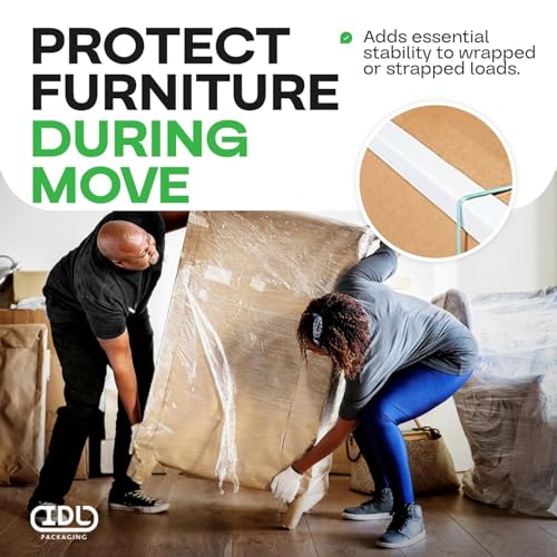 IDL Packaging 2” x 2” x 9” Cardboard Edge Protector (Pack of 12) - Corner Protectors for Shipping, Storage, & Moving – Reinforced Corner Guard Protection for Pallets, Wall Corners, & Furniture by IDL Packaging - Used condition - Image 6
