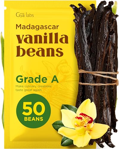 Gya Labs 50 Madagascar Vanilla Beans Grade A