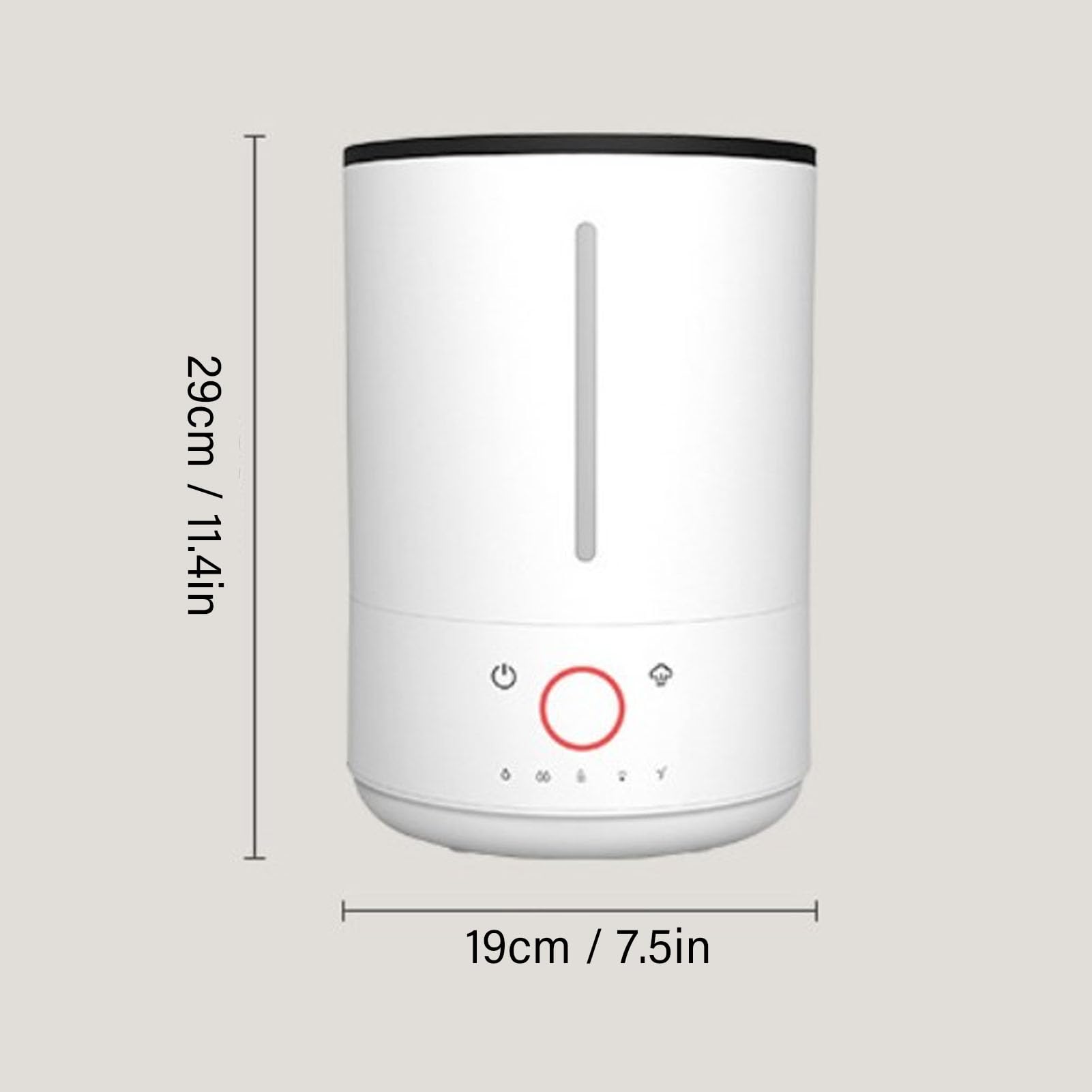 TOPINCN Diffuseur D'huiles Essentielles 4L, Humidificateur à Brume Froide à