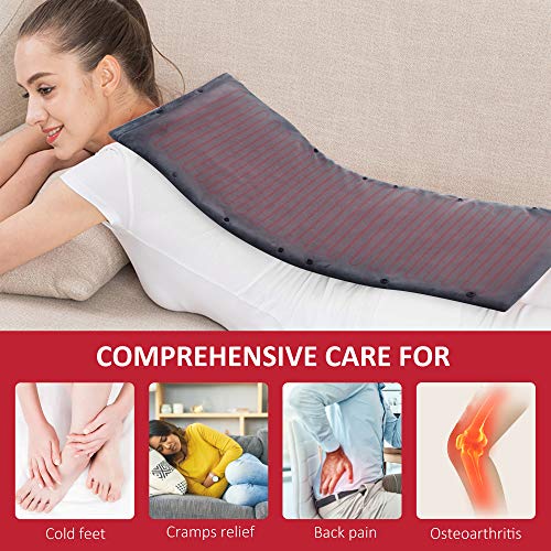 Comfier 2-in-1 Fußwärmer und Heizkissen, 60 Minuten automatische Abschaltung, Fußwärmer für Frauen, Heizdecke zur Linderung von Rückenschmerzen und Krämpfen,Geschenk - Image 4