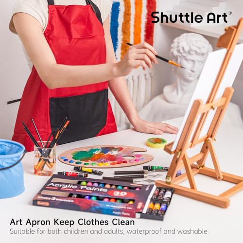 66-Pack-Acrylic-Paint-Set-Shuttle-Art-Acrylic-Painting-Set-with-30-Colors-Acrylic-Paint-Wooden-Easel-Painting-Canvas-Paint-Brushes-Palettes-Art-Painting-Supplies-for-Kids-Adults-Beginner-Artists