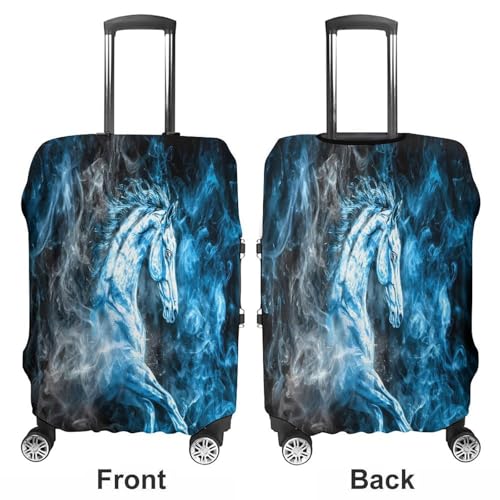 Funny Horse Funny Travel Luggage Cover Baggage Suitcase Cover Protector Skins 19-32 Inch3