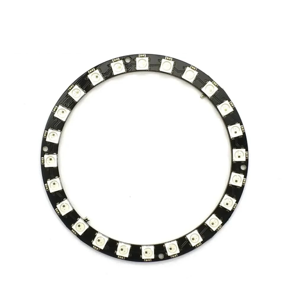 DollaTek 24 Bits WS2812 5050 RGB LED Ring Lamp Light with Integrated Drivers
