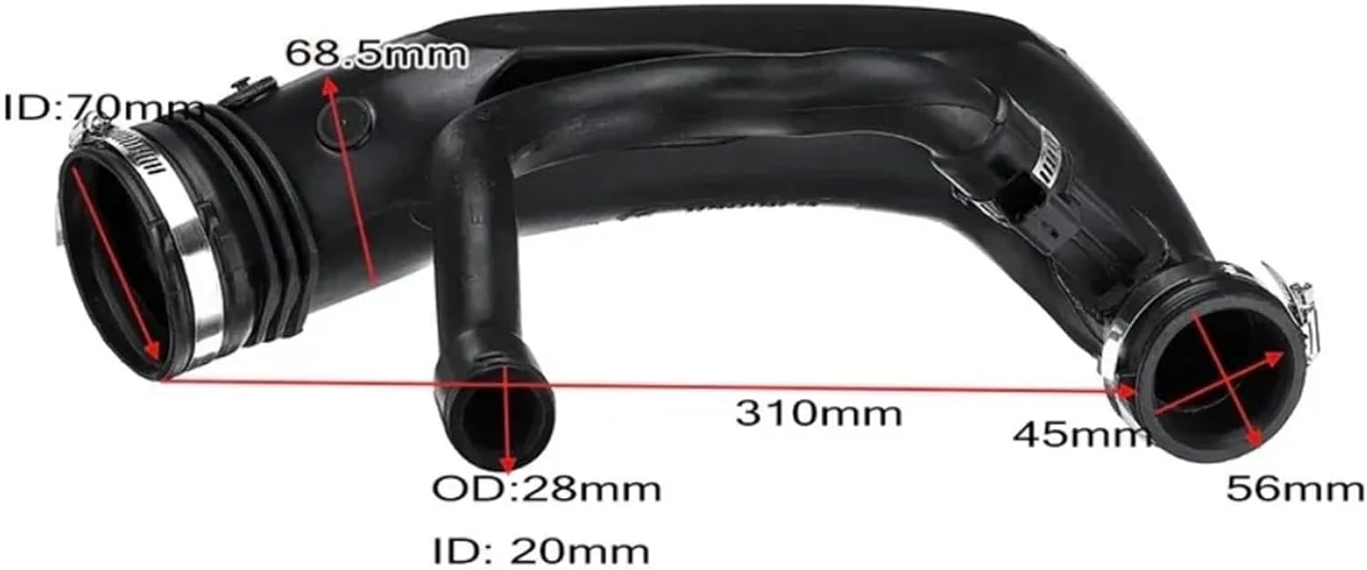 CLBGBLPZFV(売店) 車用エアインテークターボホース 1440Q6 9811909980に適合 プジョー 308 408 3