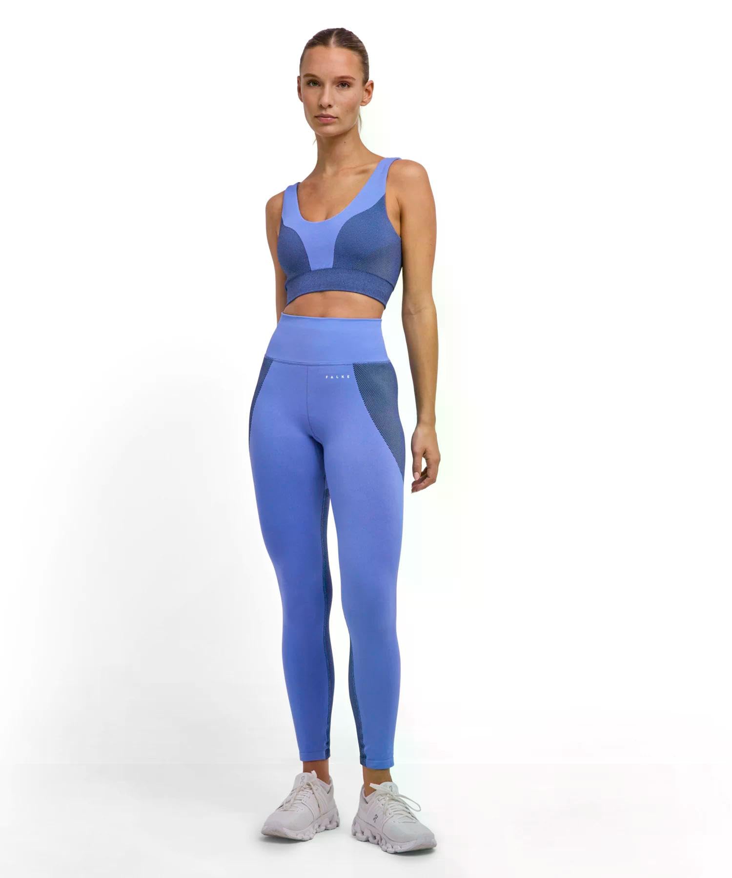 FALKE Damen CORE Long 2 Funktionshose Funktionshose hohe Taille druckfreier Komfortbund nahtlos lang elastisch bequem mit Schlüsseltasche atmungsaktives schnelltrocknendes Funktionsmaterial 1 Stück | für alle Workouts geeignet