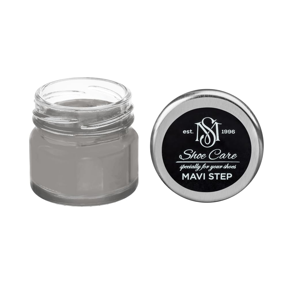 Crème Daim et Nubuck Gris Taupe MAVI STEP pour rénover la couleur et l'aspect velours