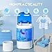 INTERGREAT Portable Washing Machine, 6.6 Lbs Mini Small Washer Machine, Single Tub Laundry Washer for Apartments, Dorms,Traveling, RV, Blue