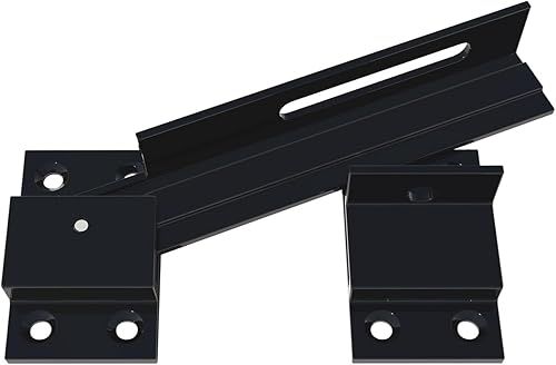 Miniatura 7 de Cerradura de puerta abatible con agujero para candado, cerradura de puerta ajustable de aleación de aluminio, cerradura de puerta de granero, cerca,