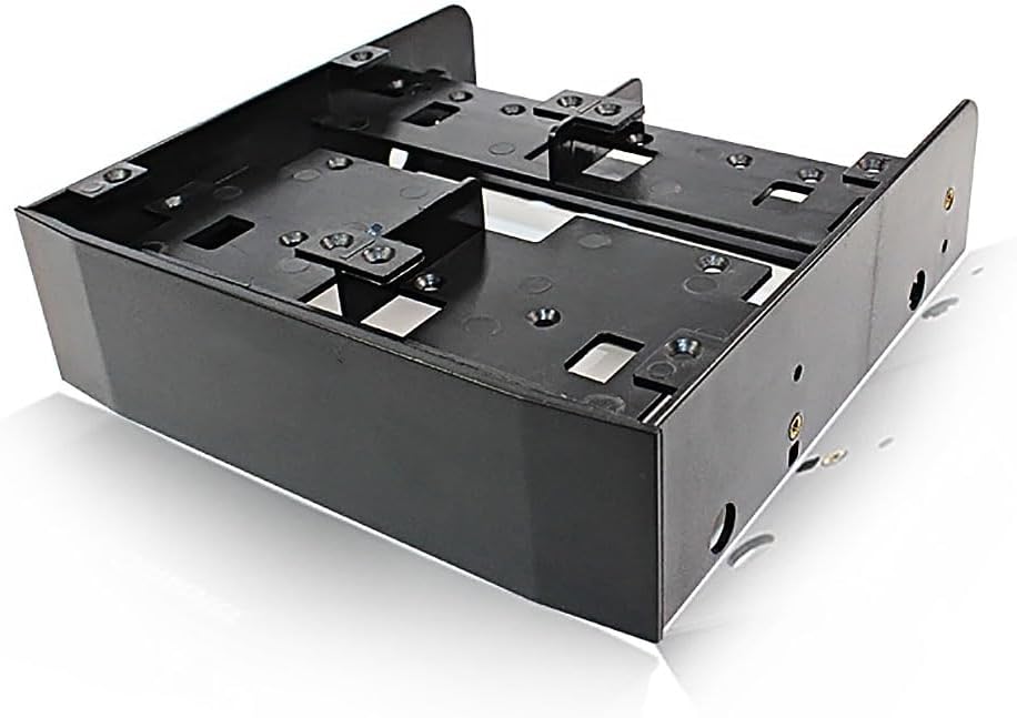 Electronics - 5.25" To 3.5" 2.5" Hdd/Ssd Floppy-Drive Bay ray Bracket Mounting HDD Adapter SSD Hard Drive Supports up to 6 * 2.5" hard drives