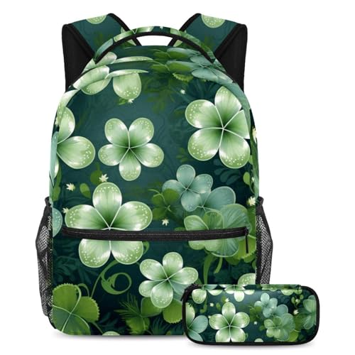 Sac à dos parfait pour les étudiants aux finitions soignées et motif feuilles végétales