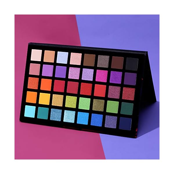 UCANBE Spotlight Eyeshadow Palette Professional 40 Color Eye Shadow Matte Shimmer Makeup Pallet Highly Pigmented Colorful Powder Long Lasting Waterproof Eye Shadow
