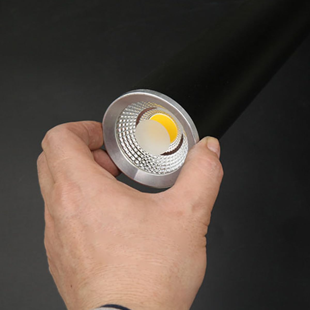 Lámparas Colgantes industriales de Aluminio Negro, lámpara LED de Tubo Largo, Foco para Restaurante, lámpara Colgante cilíndrica de 7 W, Altura Ajustable para Sala de Estar y pasil