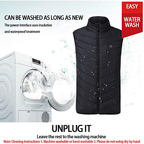 TOPmountain Jaqueta aquecida USB elétrica, aquecida, roupas para aquecer o corpo, roupas à prova d'