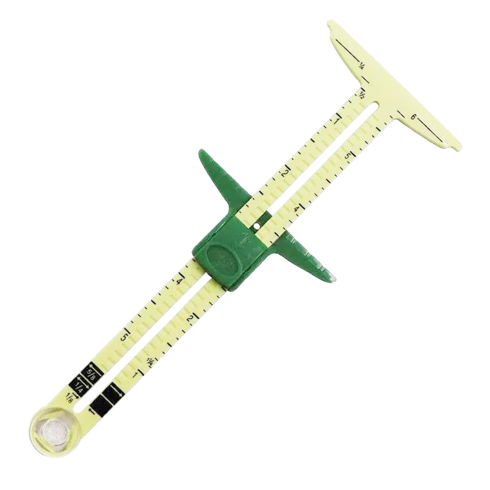 Set 2 Righelli Scorrevoli Per Cucito E Trapuntatura – 5 In 1 In Acciaio Inox E Plastica Con Scala In Cm E Pollici