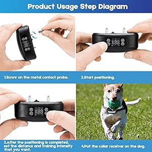   WIEZ-GPS-Wireless-Dog-Fence-Electric-Pet-Containment-System-for-Outdoor-Waterproof-Rechargeable-Collar-Receiver-by-GPS-Signal-for-All-Medium-and-Large-Dogs