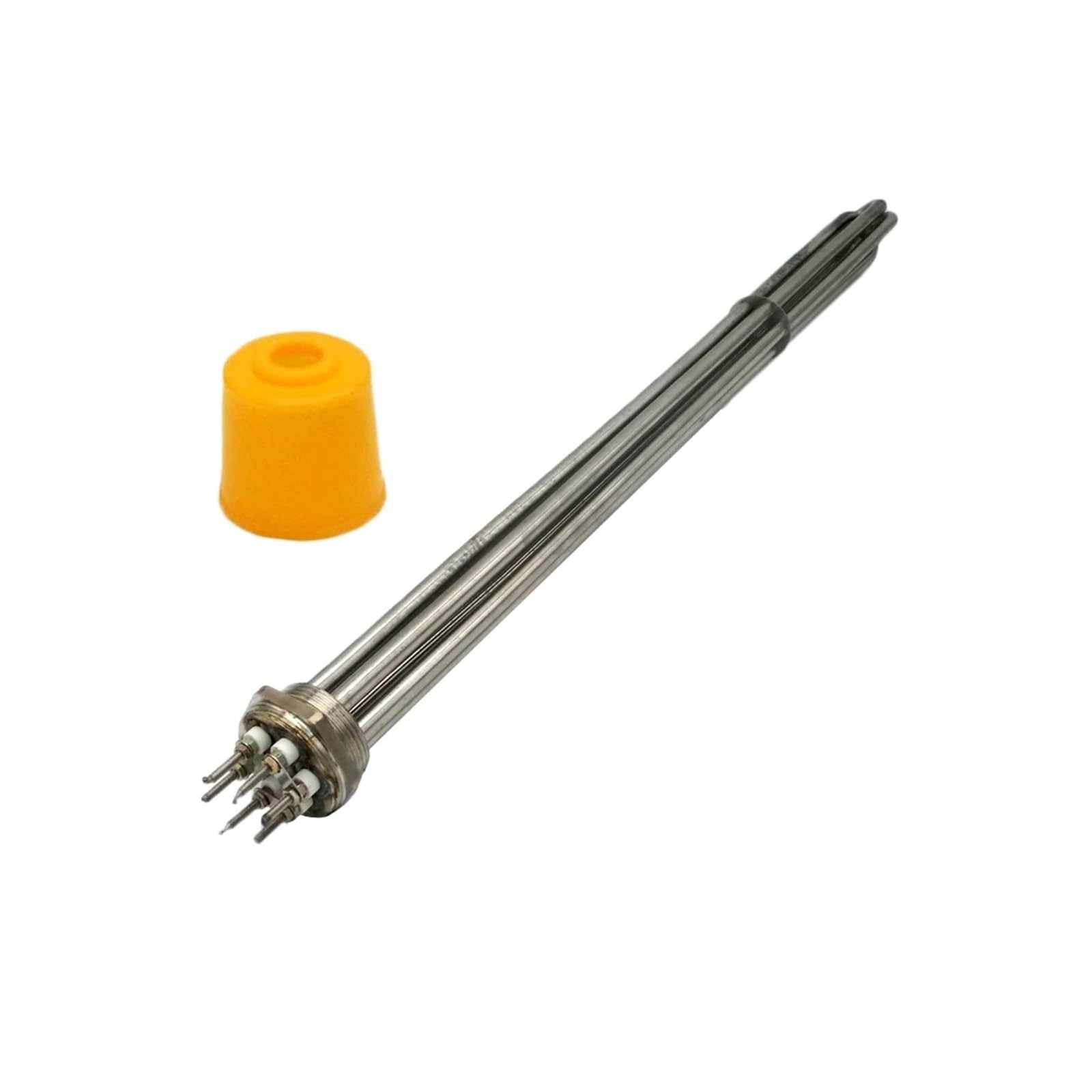 1,5"/DN40 304 Grzałki ze stali nierdzewnej, Ogrzewanie elektryczne wody, Rura przedłużająca 600 mm, Zbiornik na wodę do ogrzewania słonecznego 380 V 9 kW/12 kW(12KW DN40 600mm304SS)