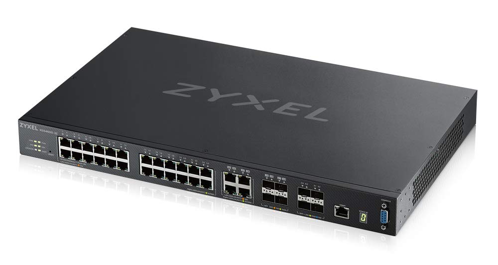 ZYXEL XGS4600-32 L3 Managed Schalter, 28 Port Gig und 4x 10G SFP +, stapelbar, Dual-Netzteil