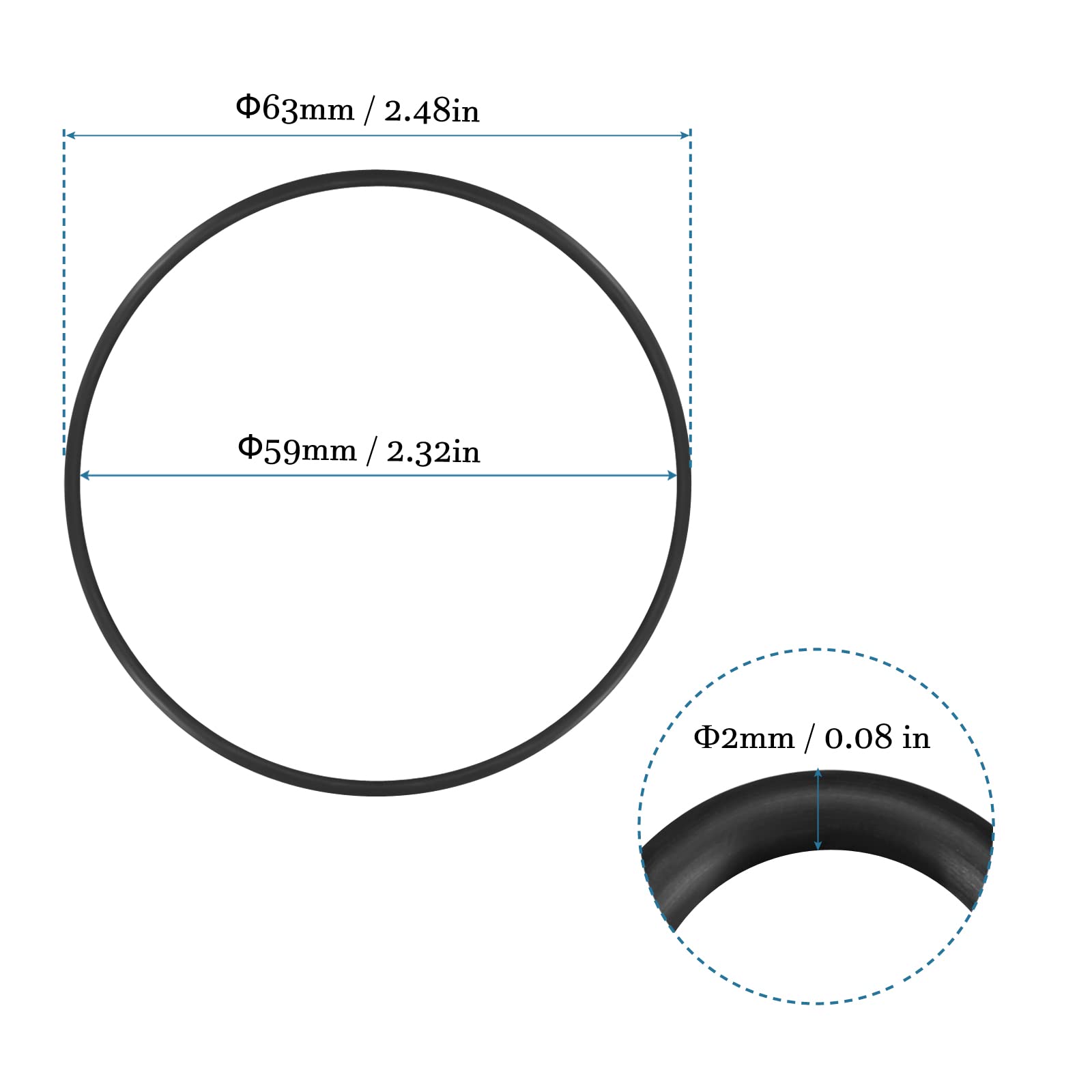 Collier De Serrage à Tourillon Renforcé Zingué - Serrage 56 à 59 Mm - Oc-pro