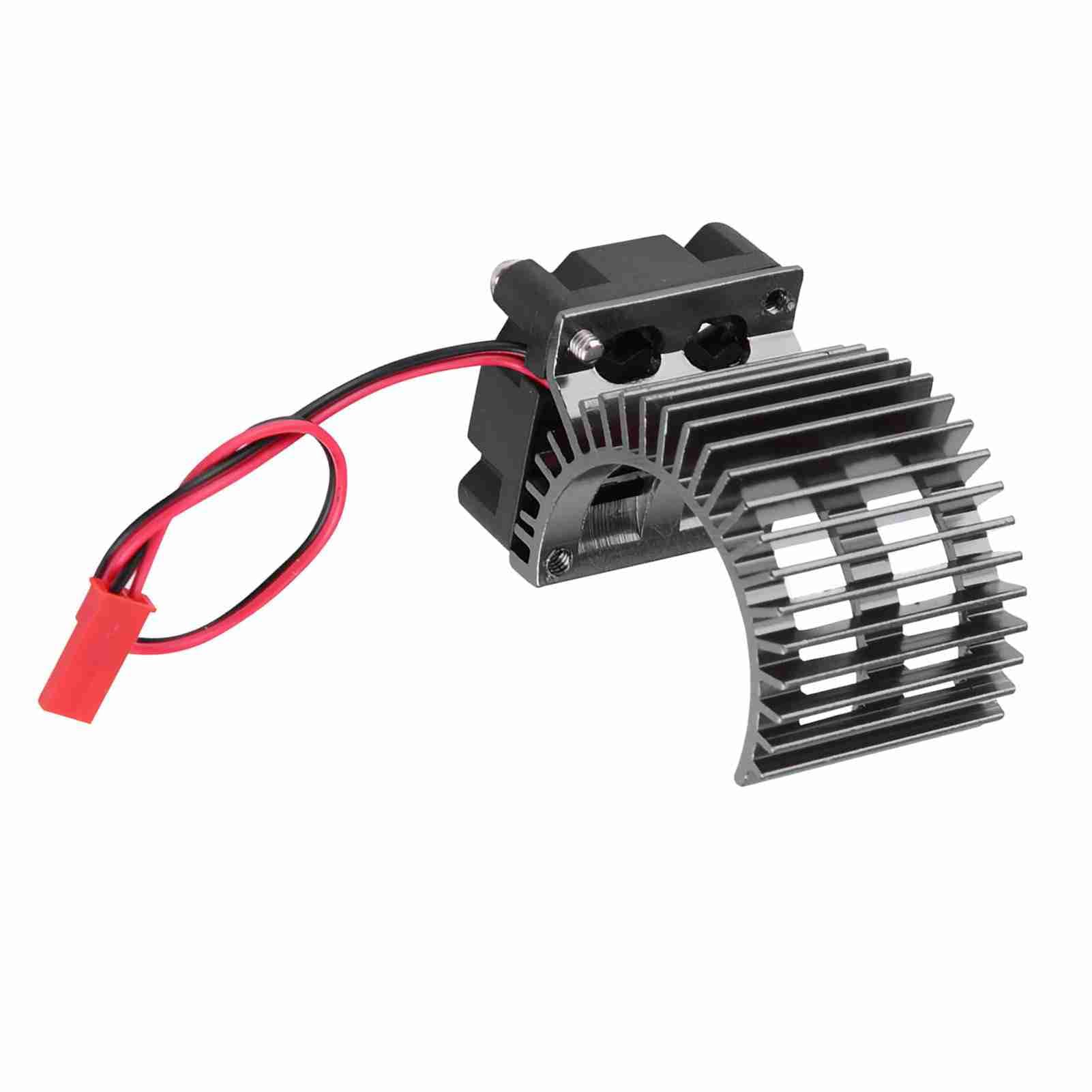 RC Heat Dissipator with Cooling Fan for a 540 Engine, Excellent Heat Dissipation, Compatible with D90 / D110, Easy to Use, The Overheating Engine (Purple) (Black)