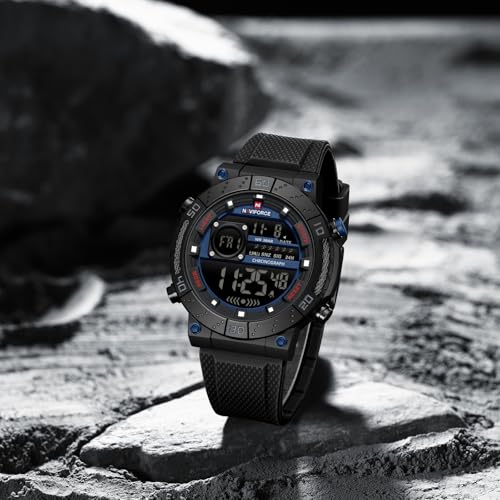 Image of NAVIFORCE NF9241T Dominant Multifunctional Silicone Strap Sport Digital Watch