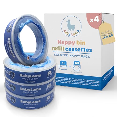 4 Ricariche Mangiapannolini Profumate Compatibili con Ricariche Maialino Foppapedretti Angelcare. Cassette Compatibili con Ricarica Mangiapannolini Foppapedretti. (4 Ricariche)