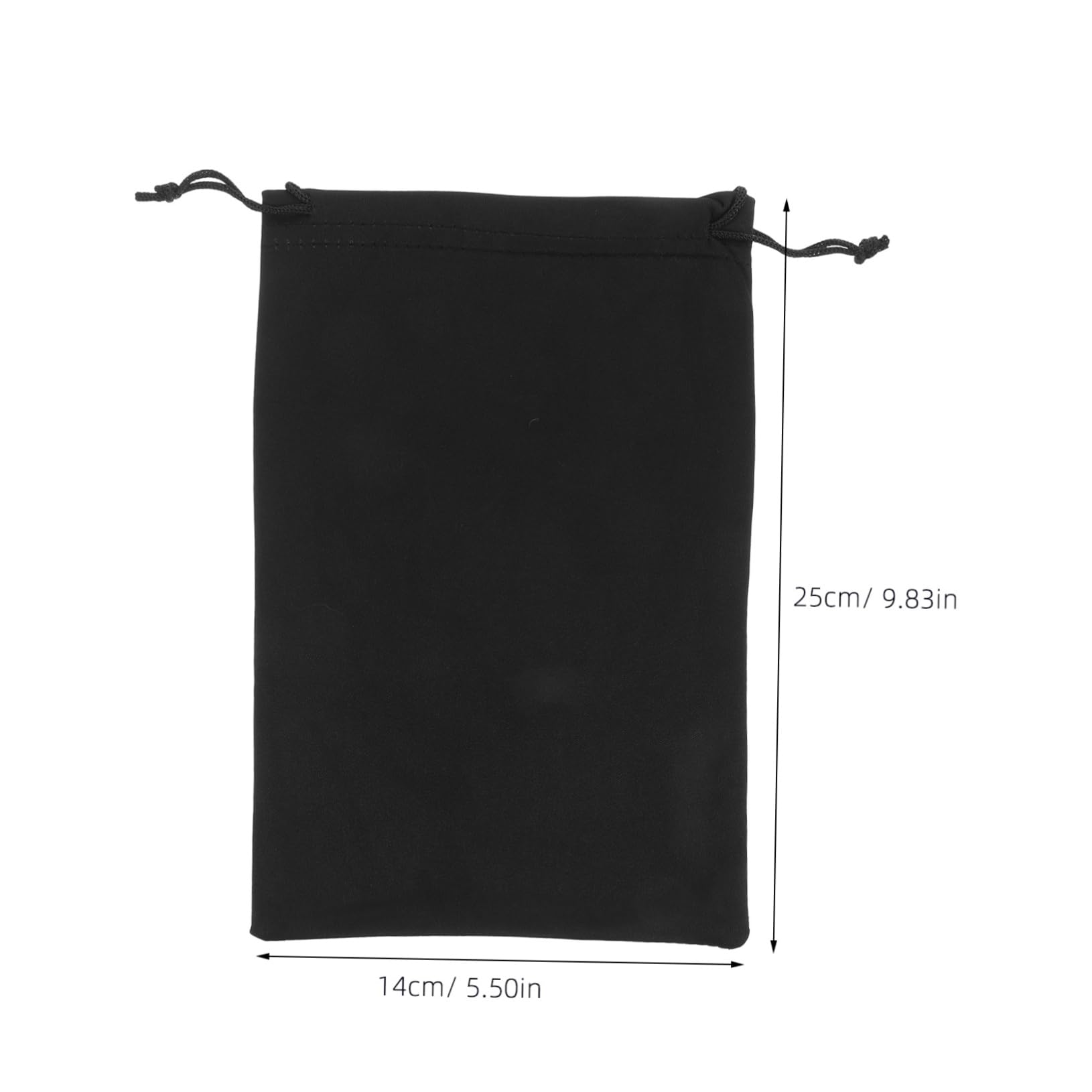 YARNOW Custodia Per Occhiali Da Sci e Maschera Da Neve in Microfibra Nera 25x14 Cm, Set 10 Pezzi Leggeri e Protettivi Per Trasporto e Conservazione, Per Sport Invernali e Outdoor