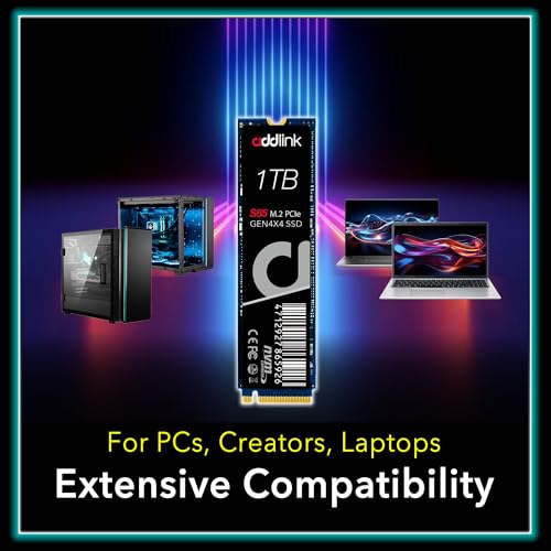 addlink S85 1TB PCIe 4.0 M.2 Gen 4 Memory Expansion SSD, Up to 6000 MB/s, Internal Solid State Drive with HMB Technology for Laptop, Gaming and Creators - Image 3