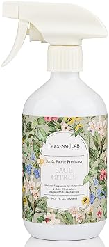 M&SENSE Air & Fabric & Pet Odor Eliminator Spray - 16.9oz Large Size Natural Safe Air Freshener Sage Citrus Scented Deodorizer for Home Eliminates Smoke & Musty Smells, Ideal for Balcony & Kitchen