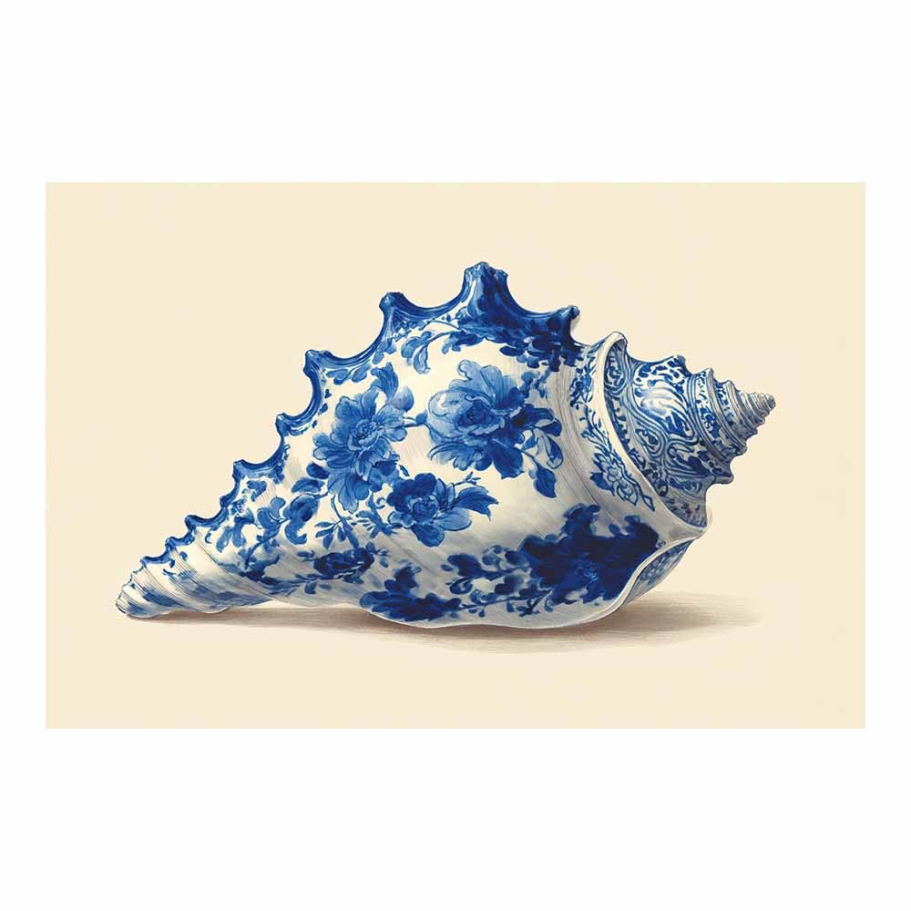 HUYEEI at Sea Ocean Painting shells Seascape Wall Pictures Modern for Bedroom Office Decoration Room Home Decor Works(blue)-70x100cm Unframed