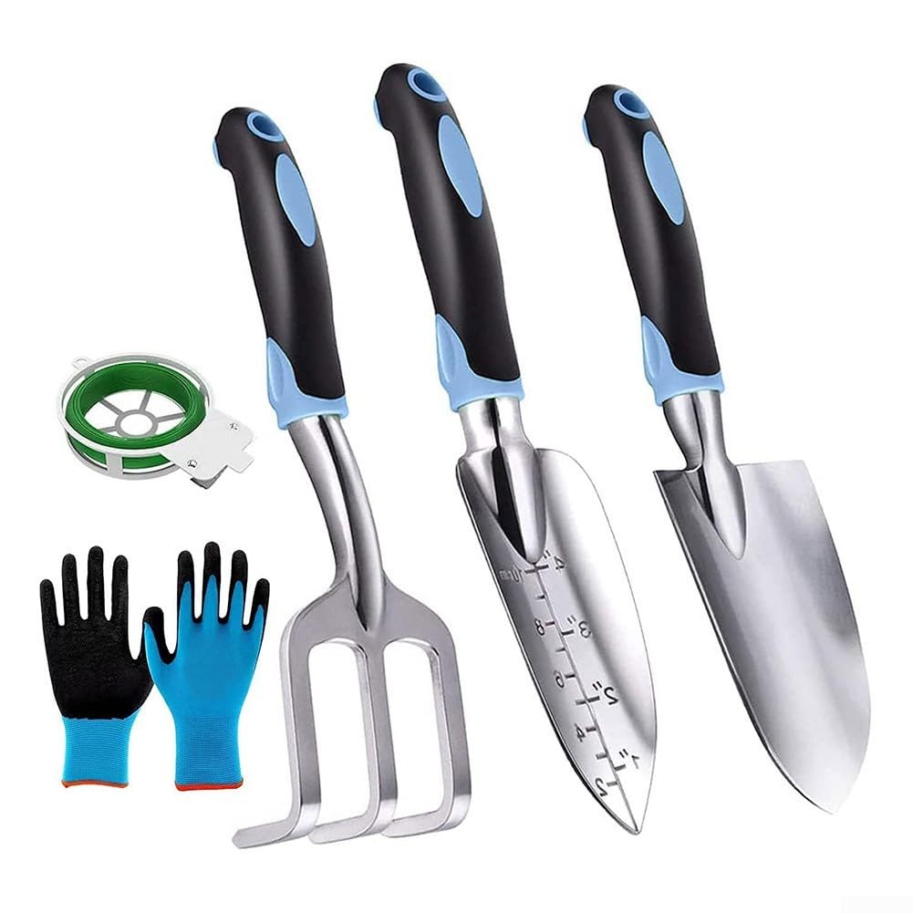 Ergonomisches Gartenbesteck Grün für Beete