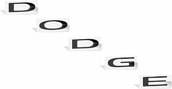 Rear Dodge Emblem Overlay Decal - Fits 2011-2023 Charger
