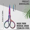 Sharp Embroidery Craft Crochet Yark Scissors with Safety Cover, 4 inch Stainless Steel Stork Shaped Scissors for Needlework Multi-purpose in Multi Color #1