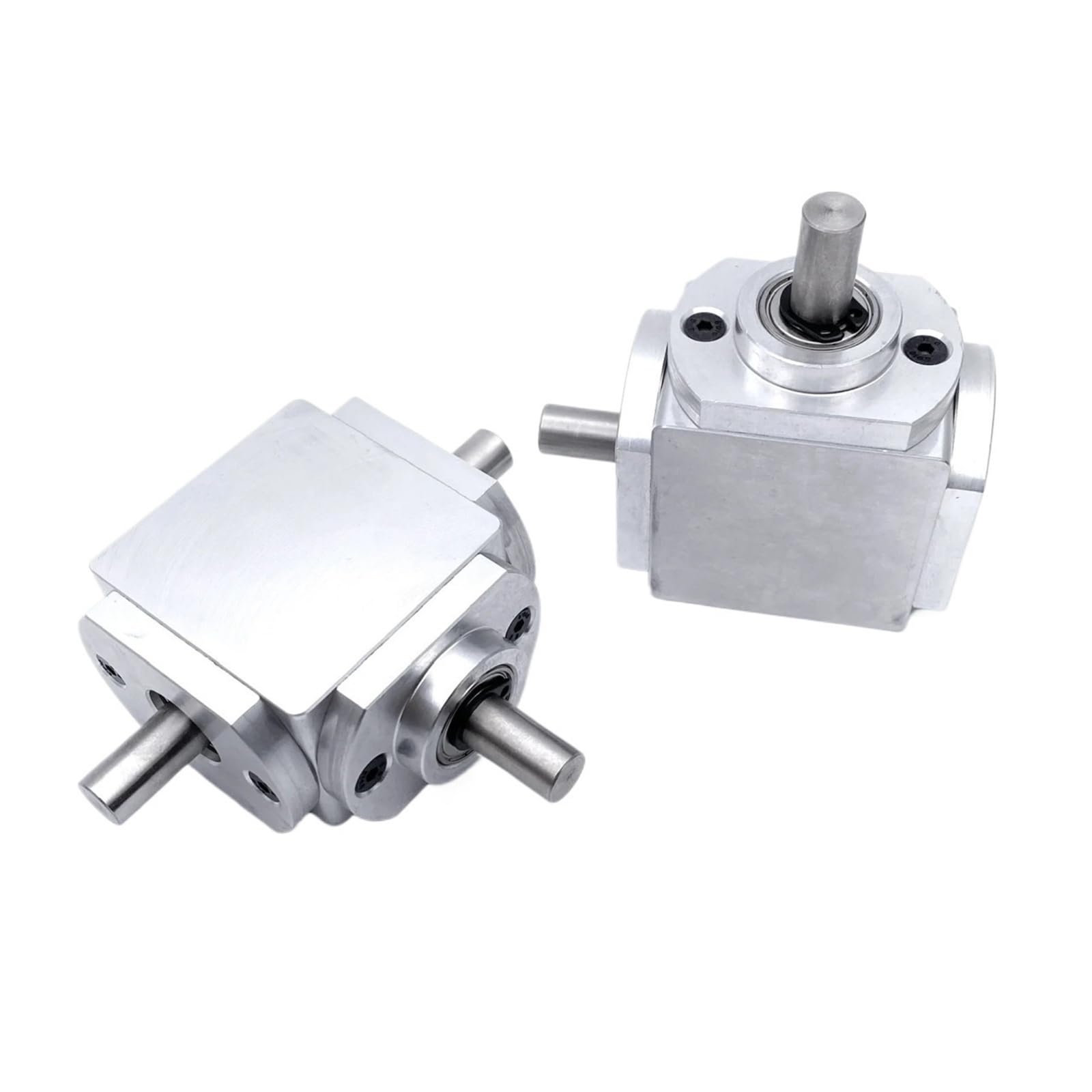 Angle Steering T Shape Reverse Gearbox 1 to 1 Transmission Steering Angel Device 6mm Dual Shaft Spiral Bevel Gear Commutator Driving Change