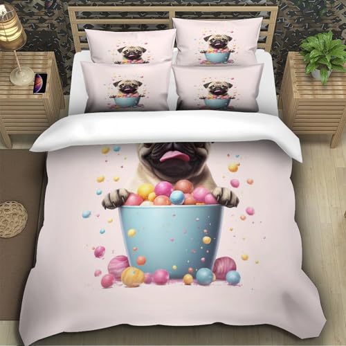 Housse de couette fermeture éclair résistante lavable pour lit grand confort