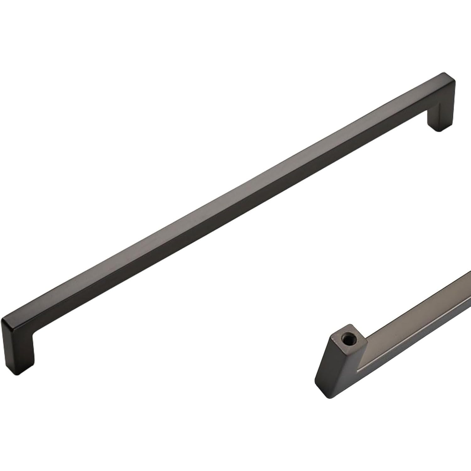 Poignées de cuisine gris 320mm lot de 2 en alliage de zinc