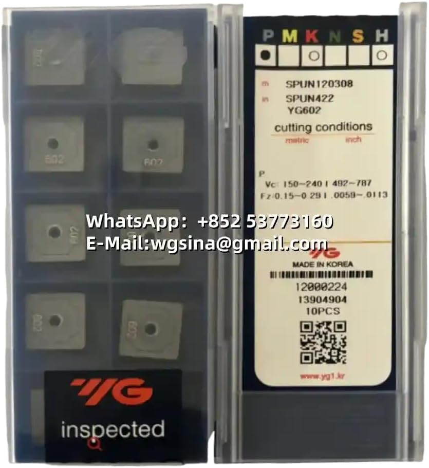 YG-1 100% Original SPUN120308 YG602 Milling Insert