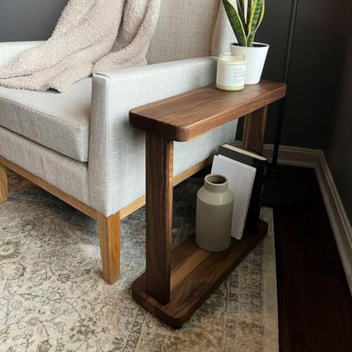 Image of ONIJA Side Table Sofa /Bed Side End Table Coffee Table for Living Room | Sheesham Wood Samll Side Shelf Bedside Table for Bedroom Decor