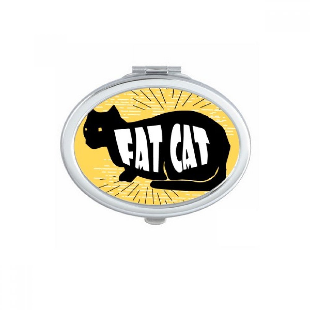 Miroirs de poche chat noir et accessoires de maquillage portables à emporter partout avec soi