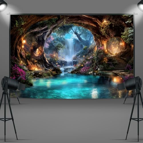 Fondo Fotográfico Fairy Woodland 7Wx5H Pies Poliéster miniatura 5