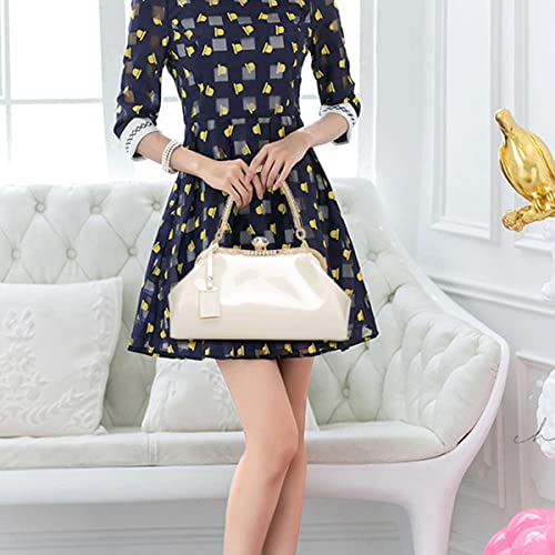 Bolso de mano brillante estilo tote para mujer miniatura 2