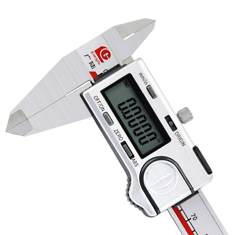 AKT Schieblehre, Messschieber Digitale LCD 150/200/300 mm avec Réinitialiser/Commutateur Unité Impériale Métrique, Outil de Mesure de Haute Précision