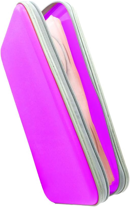 Watruer CD Case, 80 Capacity DVD Storage DVD Case Holder VCD Wallet Organizer Protective Hard Plastic Portable Case Cover - Purple