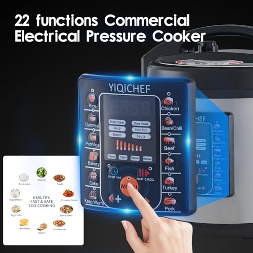YIQICHEF 12L/12.8Qt Commercial Electric Pressure Cooker QY-CPC12 の商品画像 2