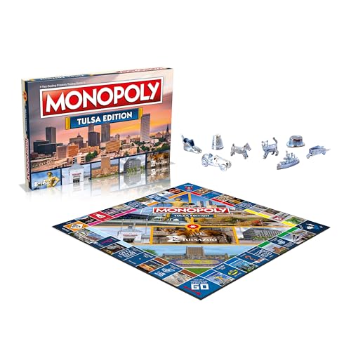 Monopoly Tulsa Edition juego de mesa 2-6 jugadores miniatura 6