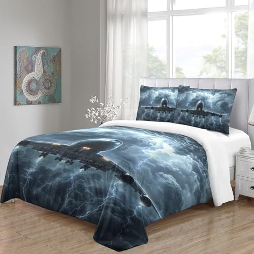 Parure de couette avion de passagers King en microfibre super douce