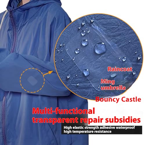 Image of Inflatable Patch Repair Kit Waterproof Heavy Duty, Clear PVC Repair Tape for Bounce House, Tent, Canvas, Canopy, Pool Floats