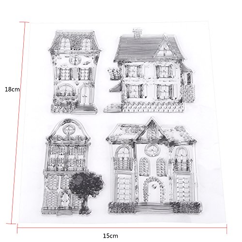 Clear Stamps Transparent Silicone Cartoon Stamps For Diy Scrapbook Photo Cards Album (House) #TOP3